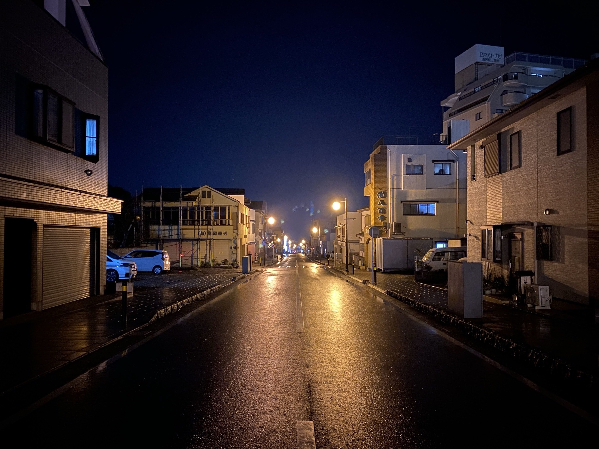 A route through Yugawara on a rainy day